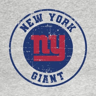 New York Giant Football - NY Retro Vintage T-Shirt